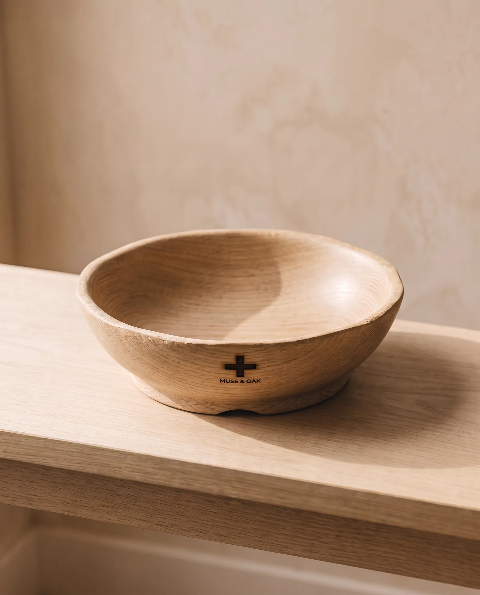 Turned Bowl — One piece, 9.5 inches.